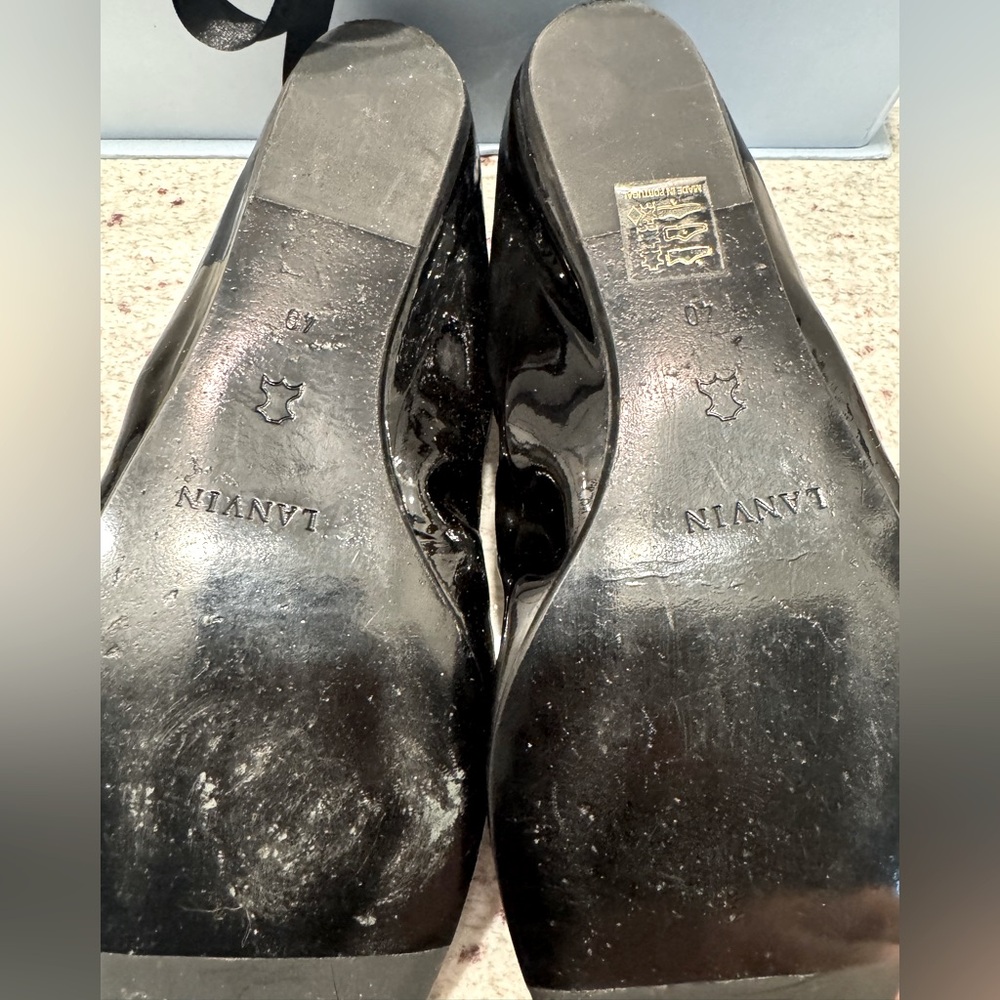Lanvin patent leather ballet flat sz 40 - Picture 3 of 5